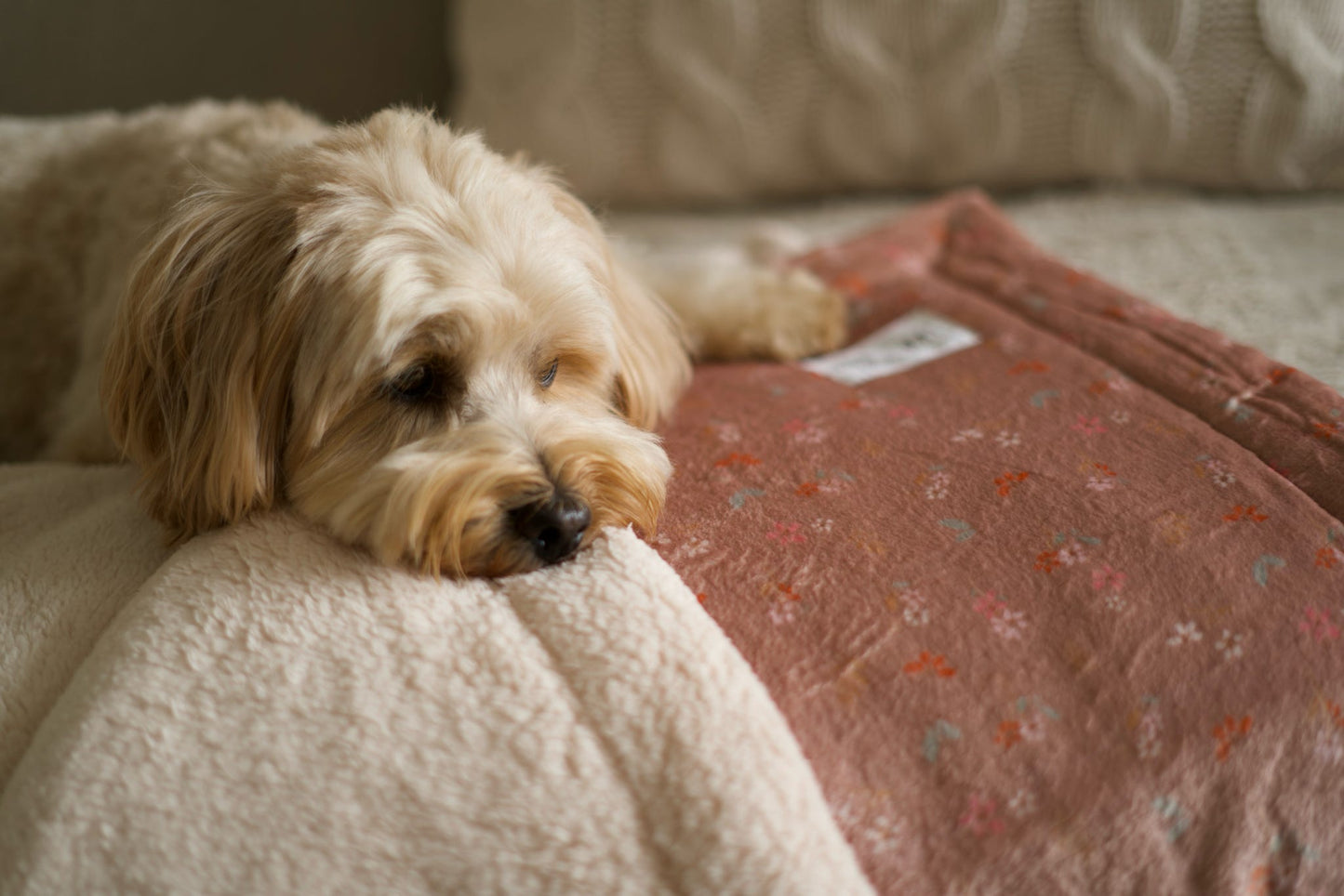 ‘Woodland Bloom’ Sherpa Blanket