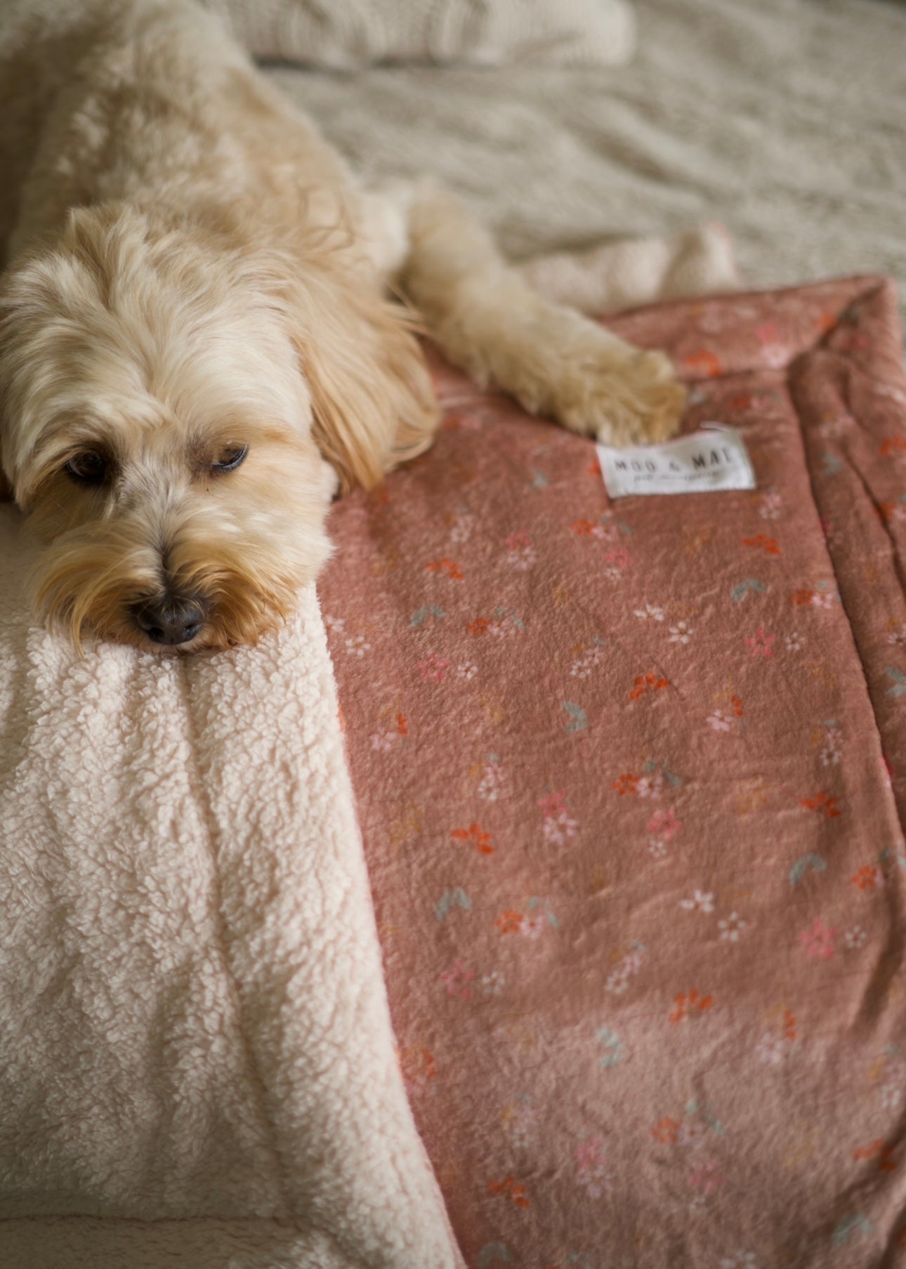 ‘Woodland Bloom’ Sherpa Blanket