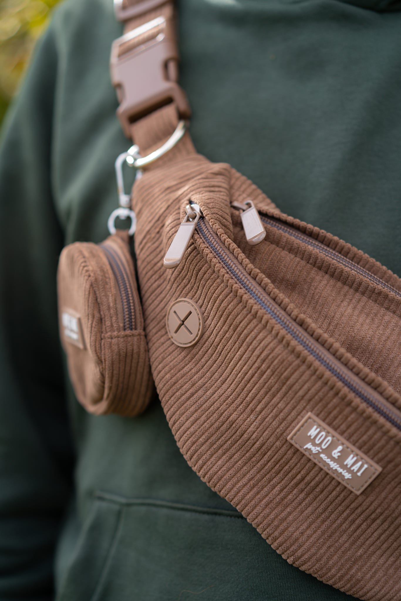 NEW - Corduroy Bumbag & Treat Pouch in ‘Chocolate’