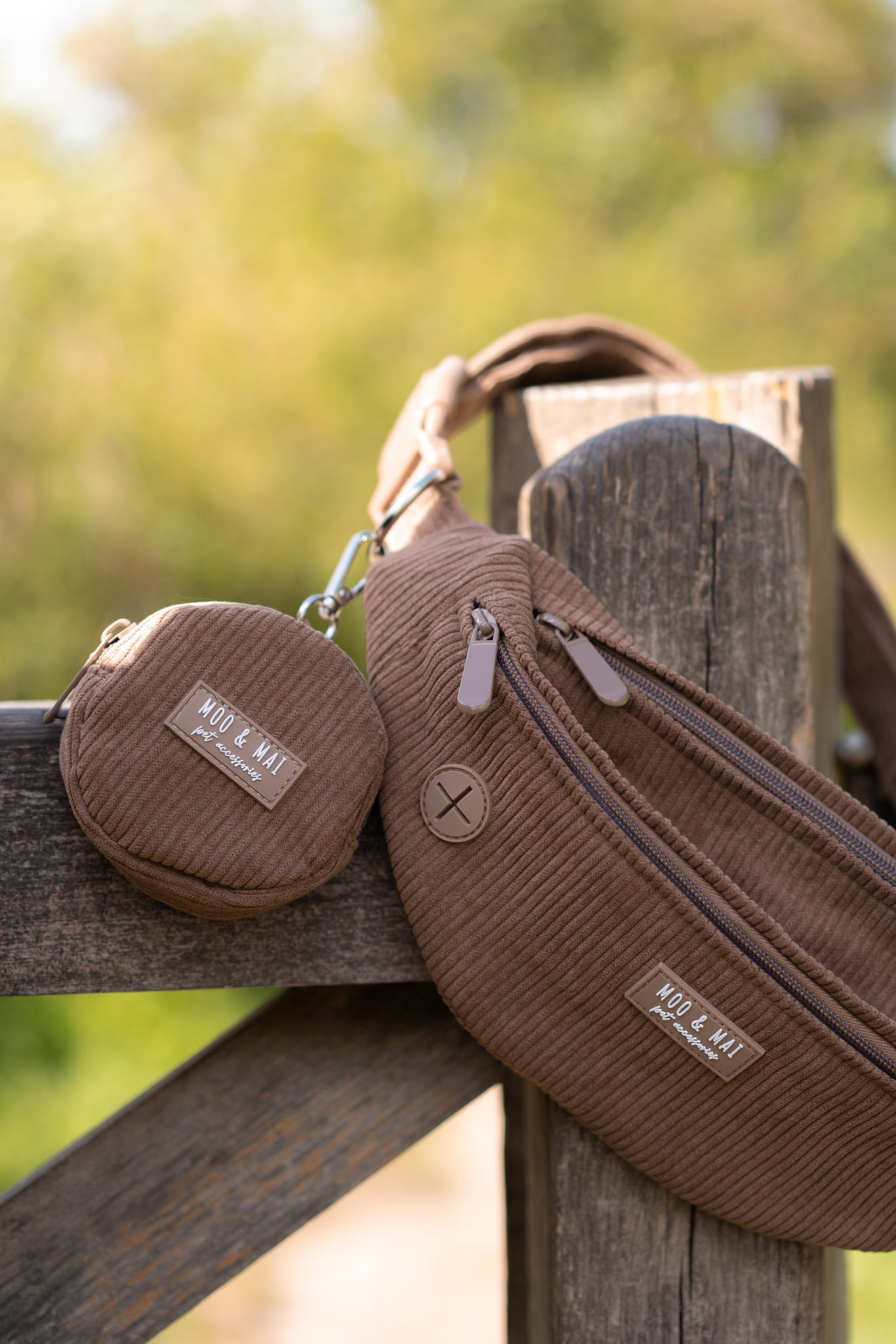 NEW - Corduroy Bumbag & Treat Pouch in ‘Chocolate’