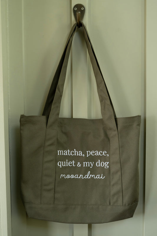 Matcha Green Tote Bag