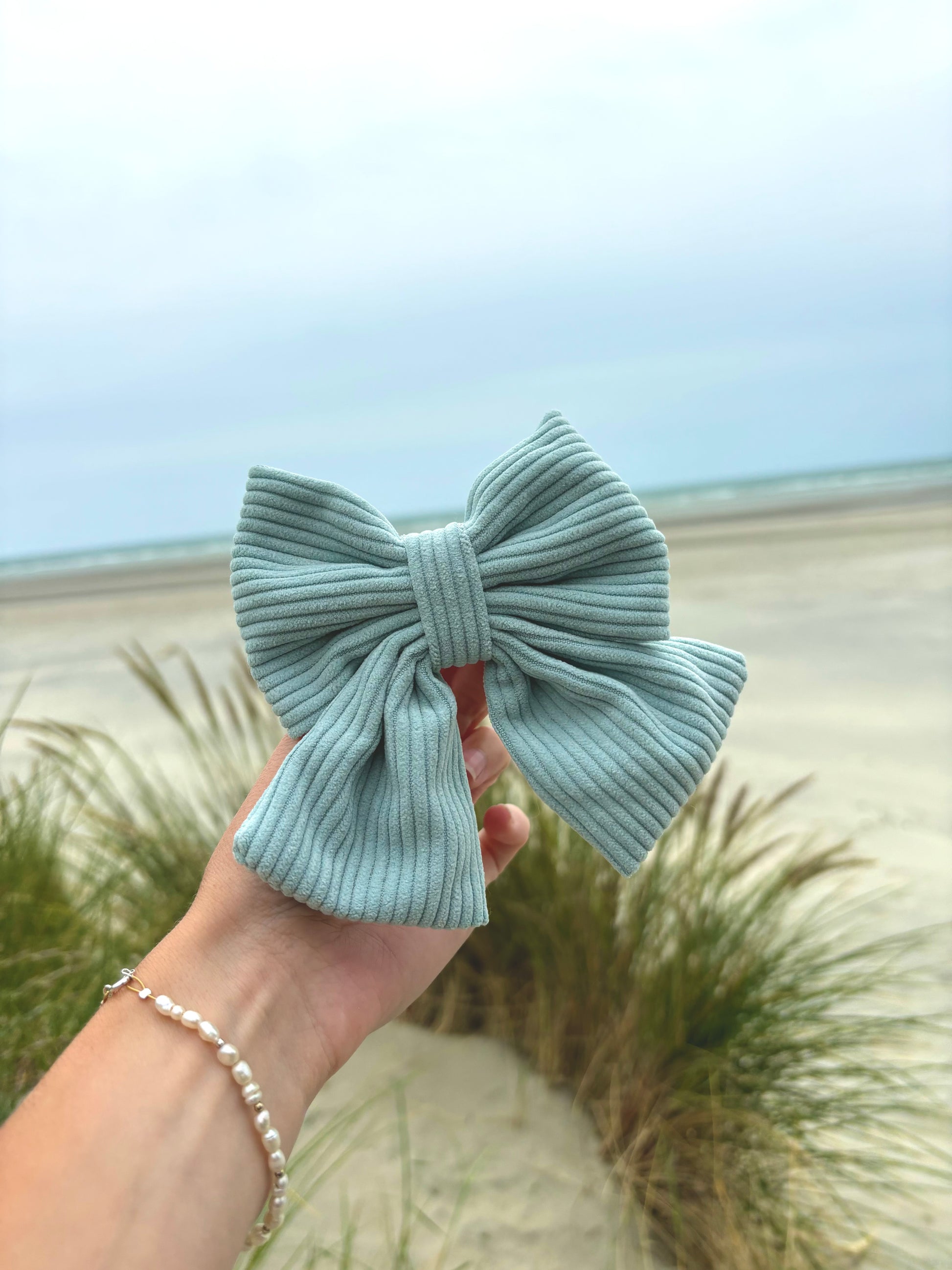 ‘Seafoam Blue’ Sailor Bow - Main Image