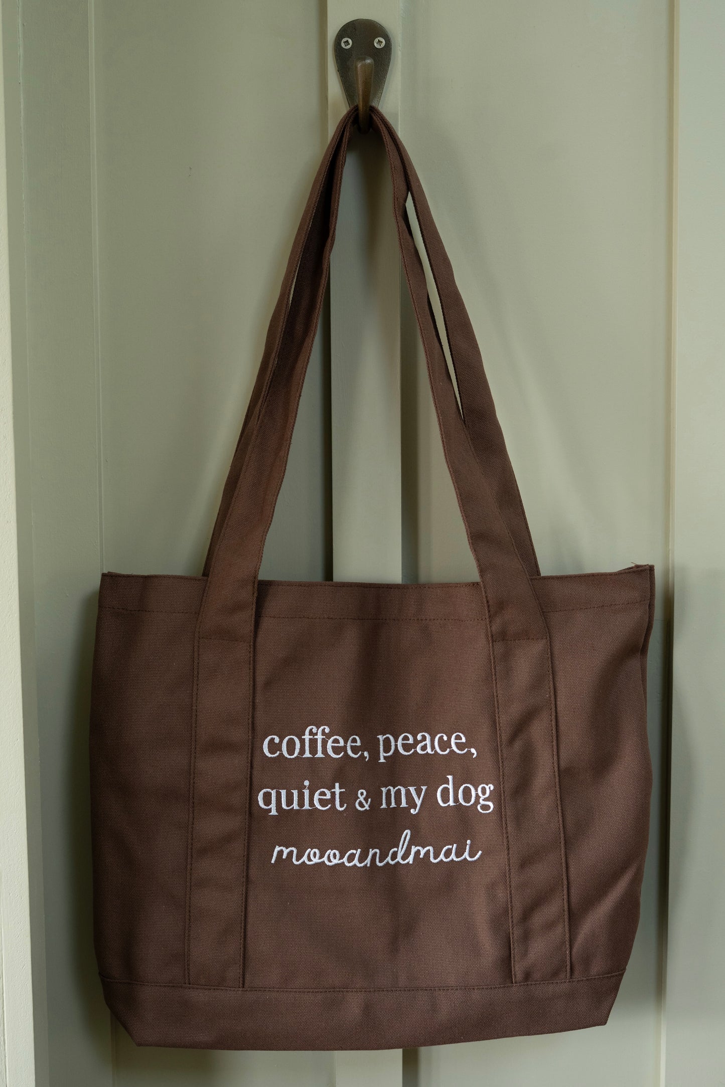 Coffee Brown Tote Bag